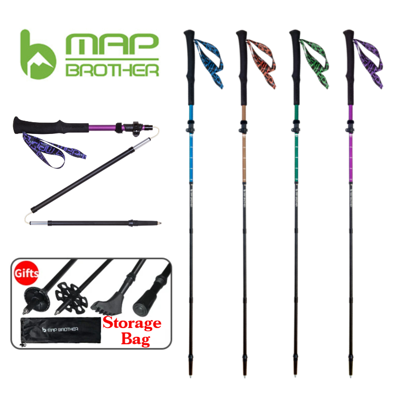 Trekking Pole Carbon - MAP BROTHER M3030 경량 접이식 접이식