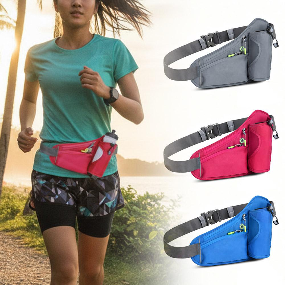Running Belt - 물병 홀더가 있는 러닝 허리팩, 마라톤