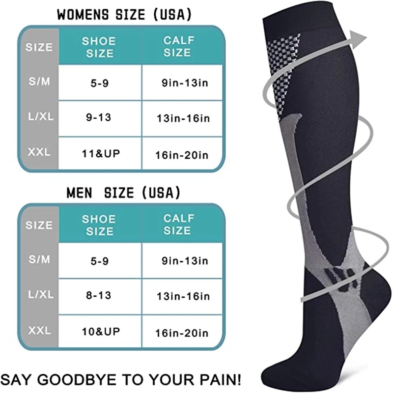 3켤레/팩 압박 양말 여성 남성용 러닝 하이킹 부종 당 - Sports Socks 리뷰 및 가격