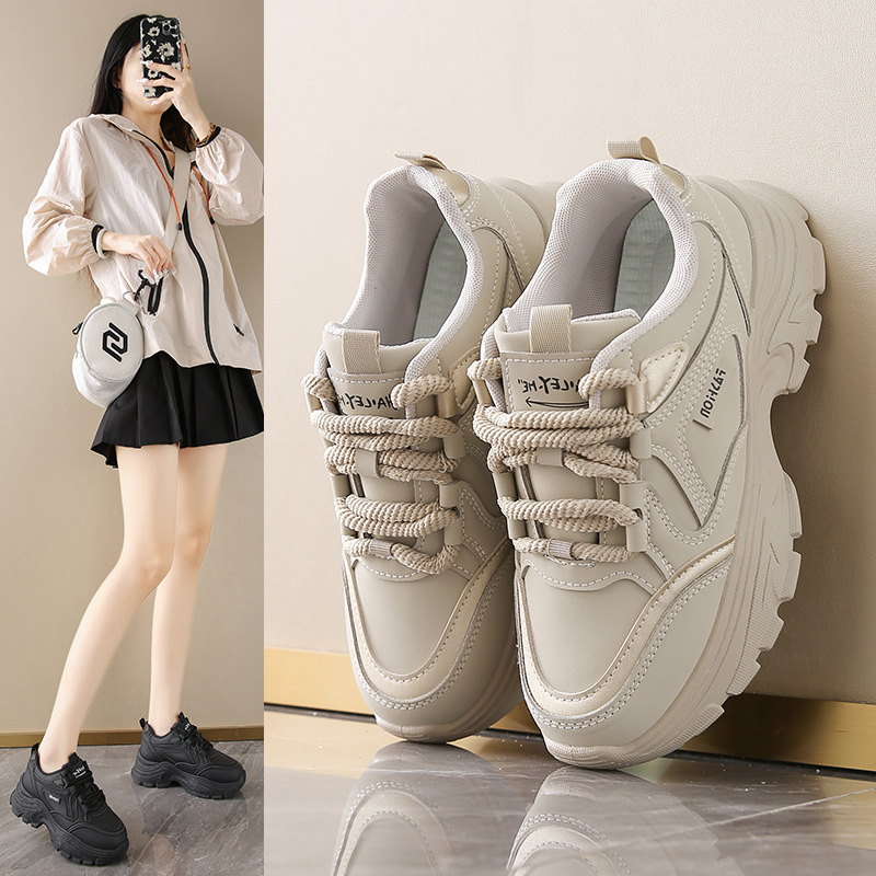 여성용 가죽 로우탑 데드슈즈 통기성 봄 가을 캐주얼 러 - Running Shoes Women 리뷰 및 가격