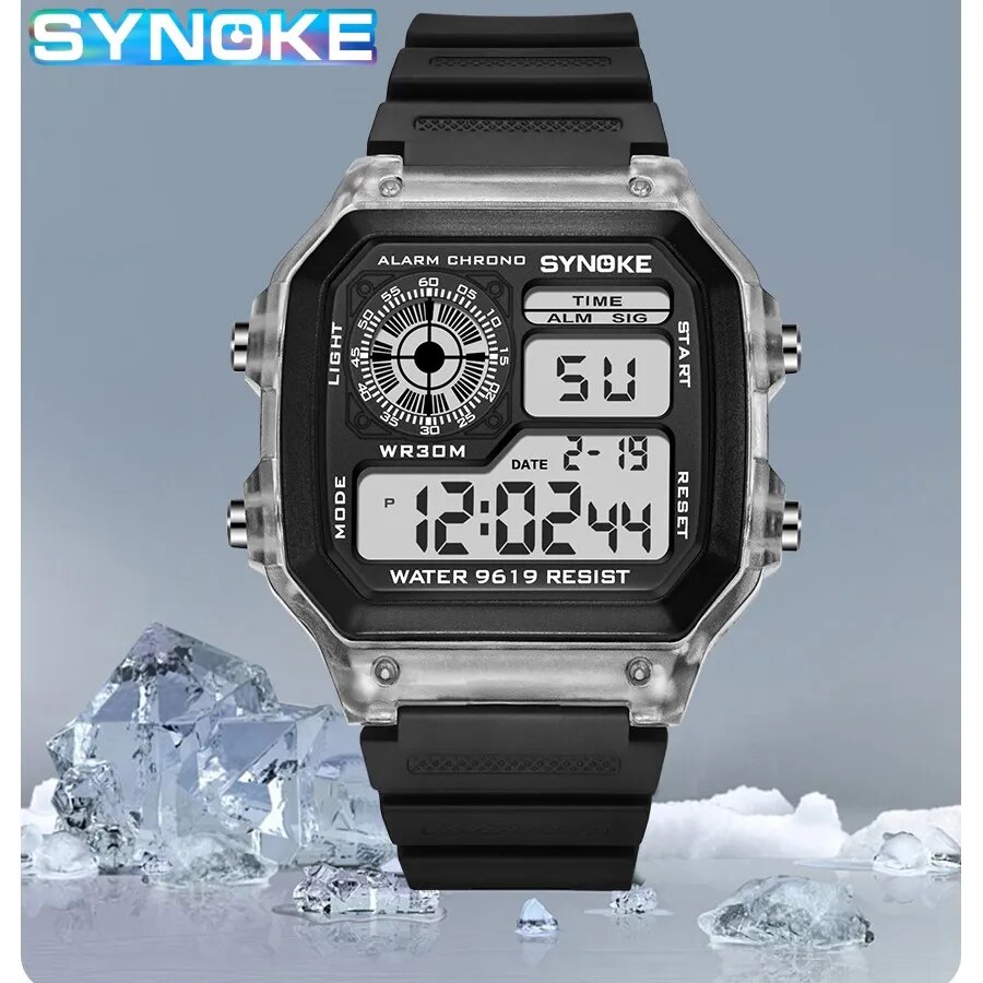 SYNOKE 디지털 시계 남성 스포츠 빛나는 다기능 방 - Running Watch 리뷰 및 가격