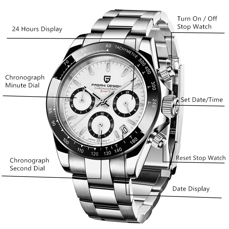 파가니 디자인 남성용 크로노그래프 스톱워치, 밀리터리  - Running Watch 리뷰 및 가격