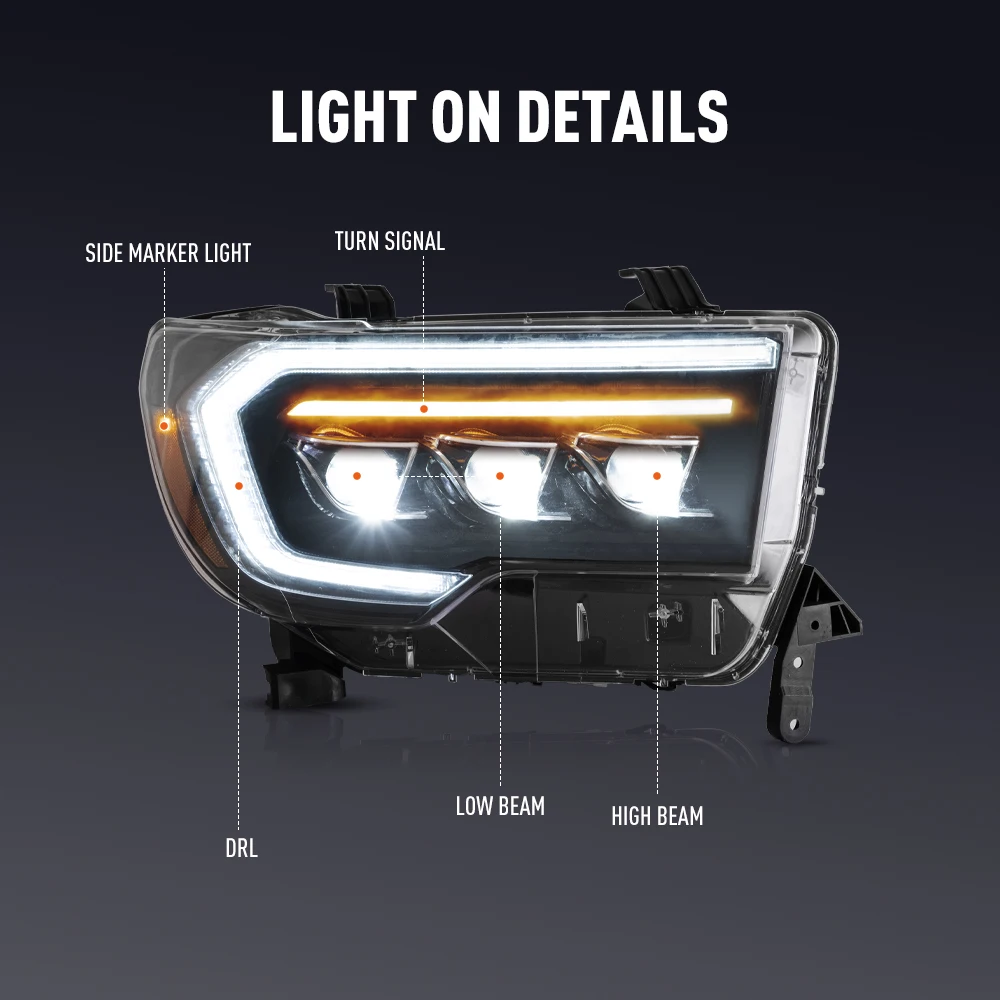 토요타 세쿼이아 2008-2022 툰드라 2007-13 - Running Headlamp 리뷰 및 가격