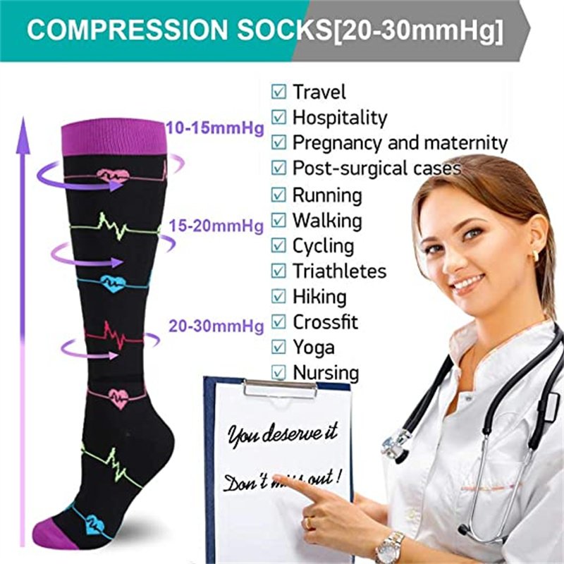 남녀공용 압박 양말 (남성 및 여성용) 의료용 당뇨병  - Sports Socks 리뷰 및 가격