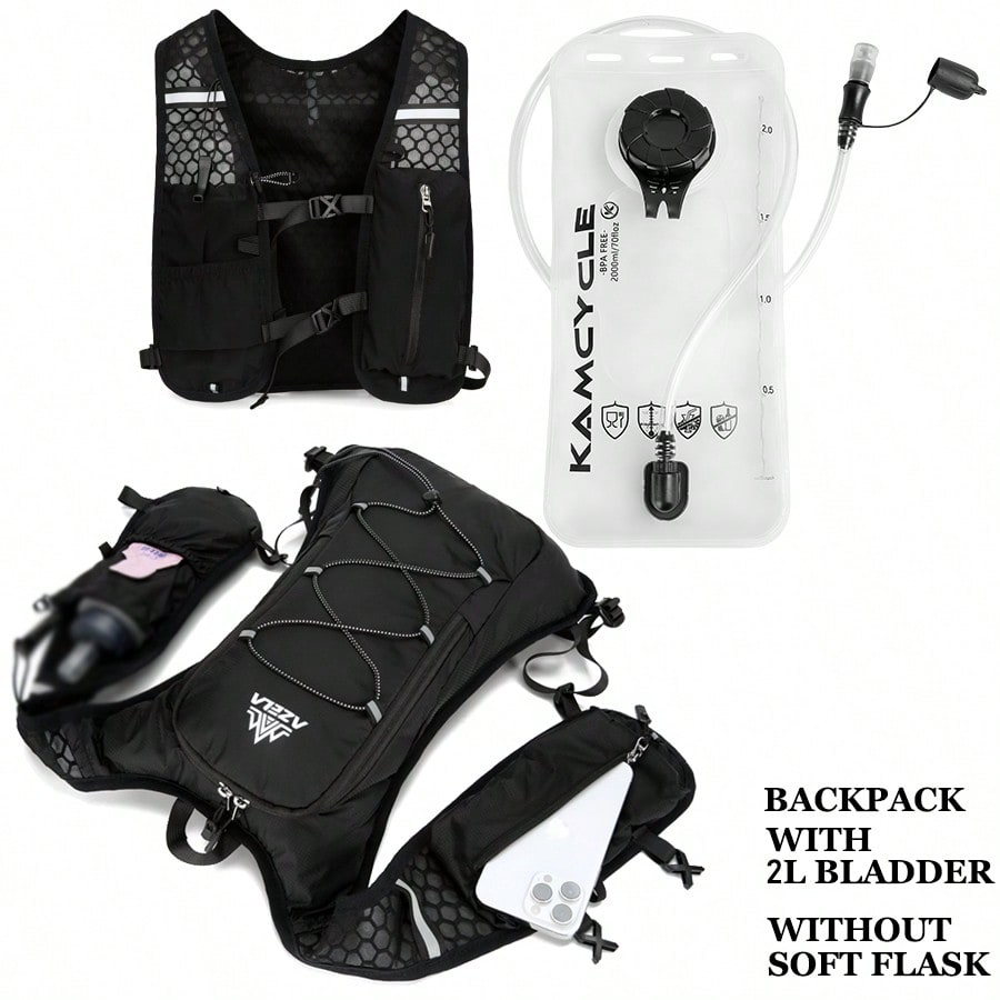 2L 물통이 내장된 러닝 조끼형 배낭 1개, 조절 가능 - Hydration Vest 리뷰 및 가격