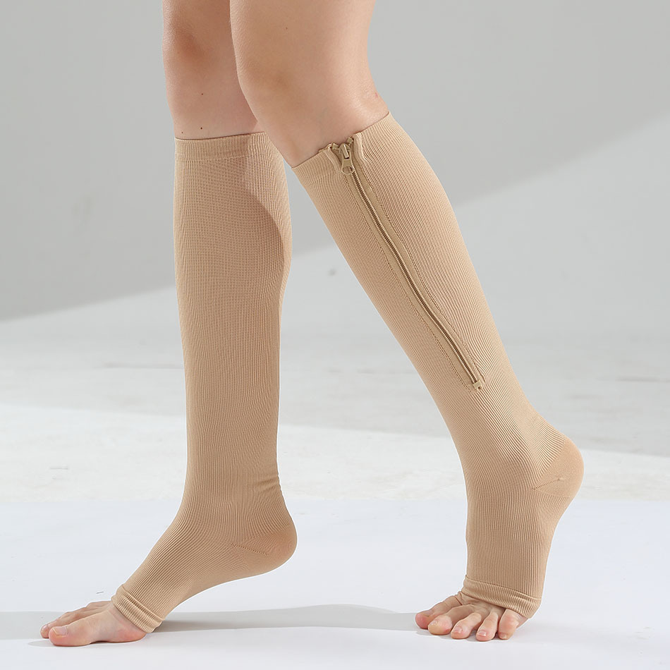 러닝 스포츠 압축 양말 단색 심플 압박 양말 지퍼 종아 - Sports Socks 리뷰 및 가격