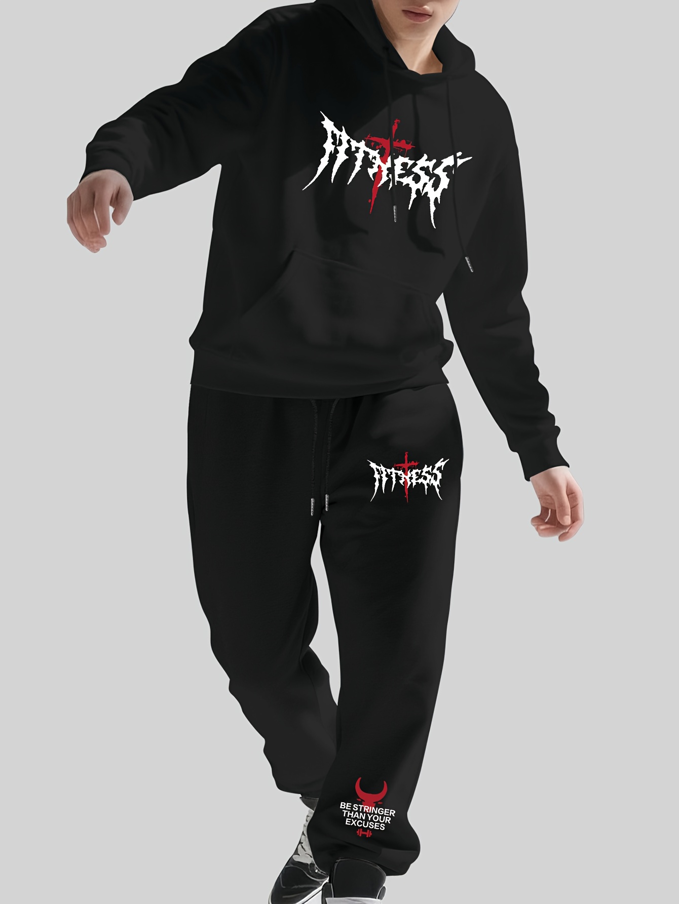 남성용 두툼한 트레이닝복 세트, 가을/겨울용 고딕 스타 - Joggers Pants 리뷰 및 가격