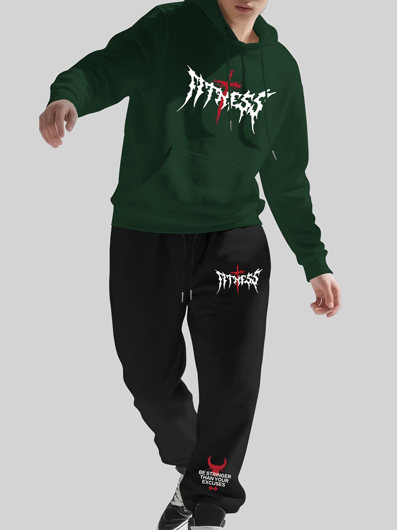 남성용 두툼한 트레이닝복 세트, 가을/겨울용 고딕 스타 - Joggers Pants 리뷰 및 가격