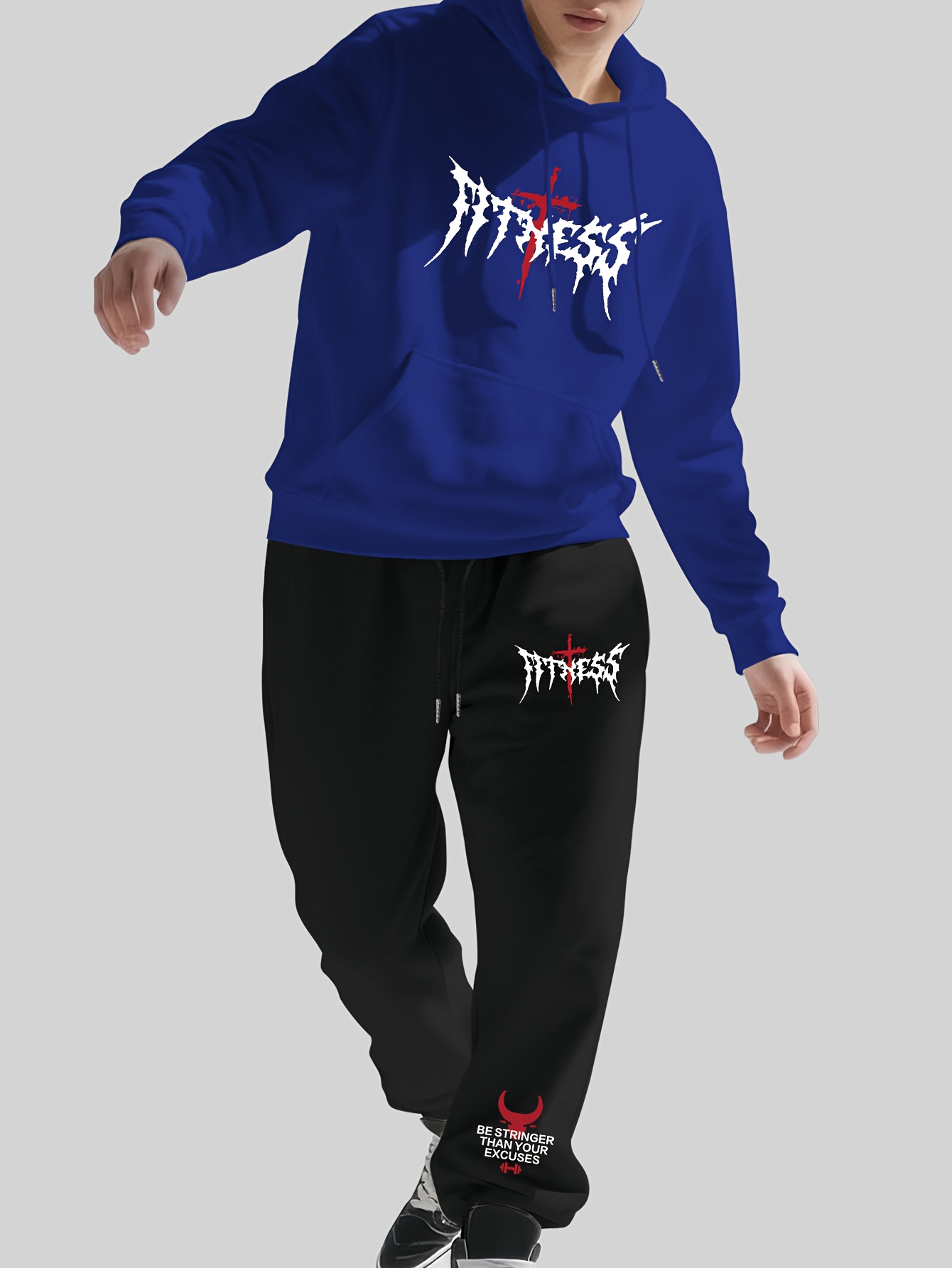 남성용 두툼한 트레이닝복 세트, 가을/겨울용 고딕 스타 - Joggers Pants 리뷰 및 가격
