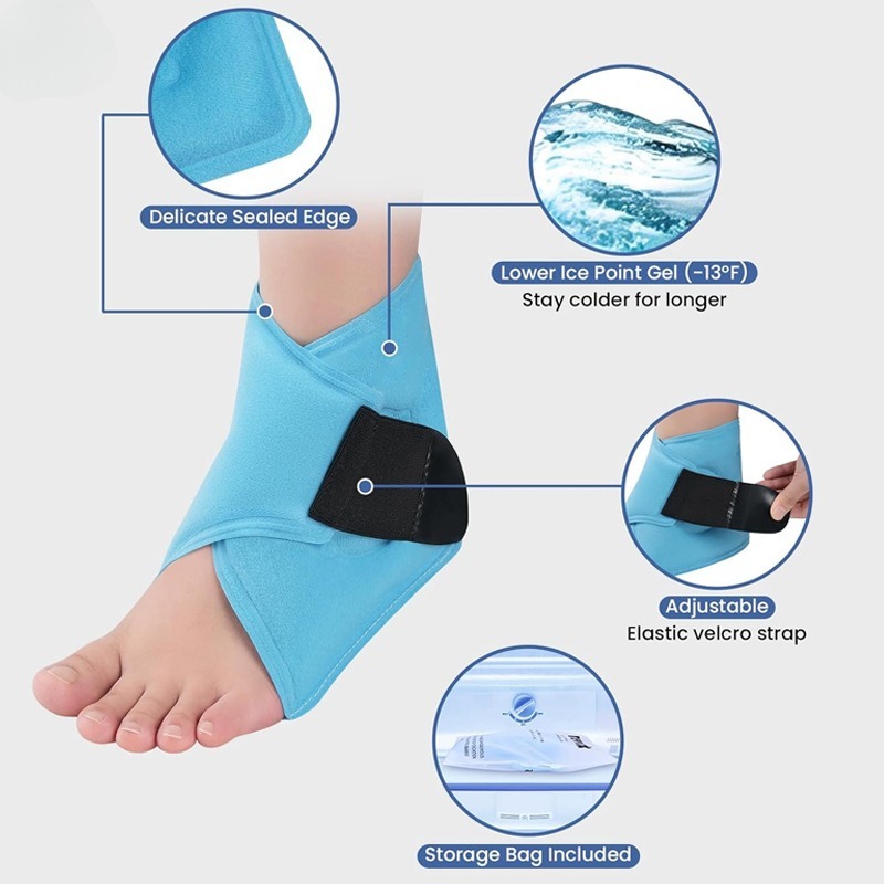 소프트 젤 발목 아이스팩 온찜질 냉찜질 테라피 랩 재사 - Ankle Brace 리뷰 및 가격