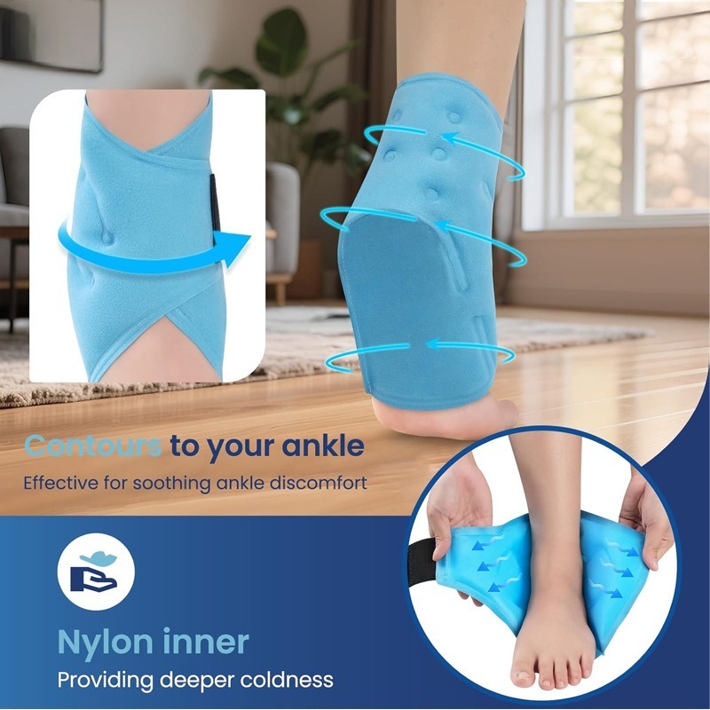 소프트 젤 발목 아이스팩 온찜질 냉찜질 테라피 랩 재사 - Ankle Brace 리뷰 및 가격